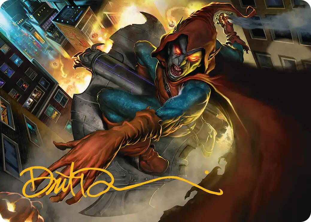 Hobgoblin, Mantled Marauder Art Card (Gold-Stamped Signature) [Marvel's Spider-Man Art Series] | Gear Gaming Fayetteville