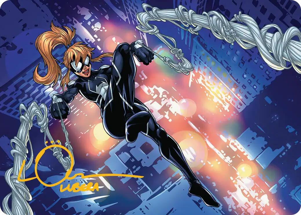 Arana, Heart of the Spider Art Card (Gold-Stamped Signature) [Marvel's Spider-Man Art Series] | Gear Gaming Fayetteville