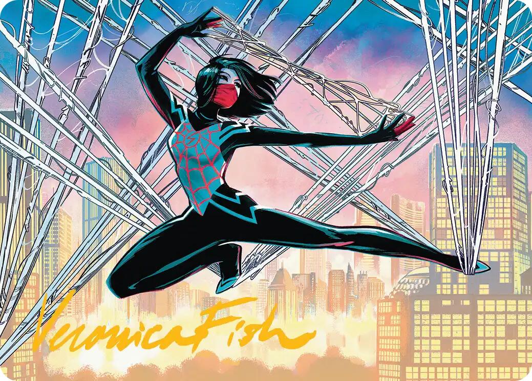 Silk, Web Weaver Art Card (39/54) (Gold-Stamped Signature) [Marvel's Spider-Man Art Series] | Gear Gaming Fayetteville