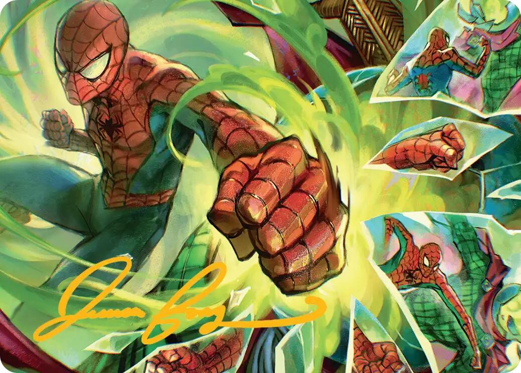 Kapow! Art Card (Gold-Stamped Signature) [Marvel's Spider-Man Art Series] | Gear Gaming Fayetteville