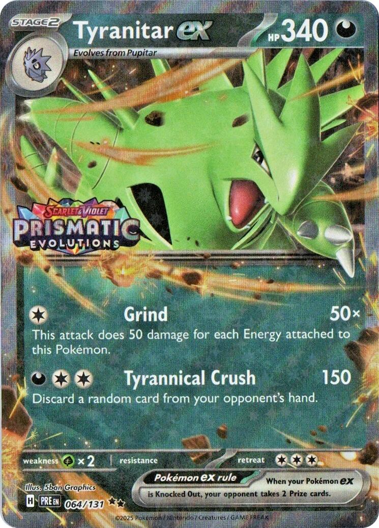 Tyranitar ex (064/131) (Prismatic Evolutions Stamp) [Miscellaneous Cards] | Gear Gaming Fayetteville
