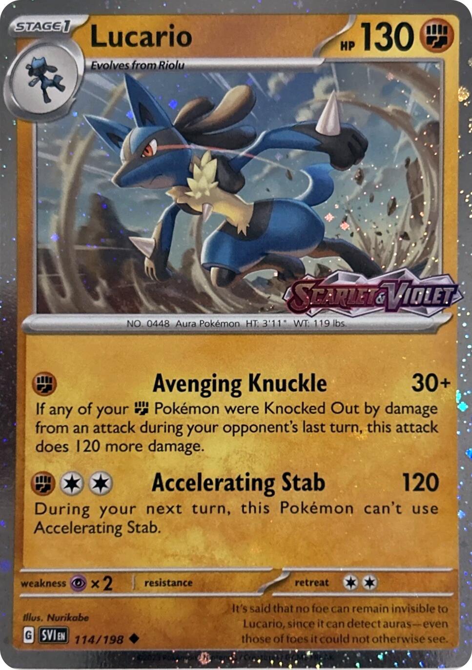 Lucario (114/198) (Scarely & Violet Stamp) [Miscellaneous Cards] | Gear Gaming Fayetteville