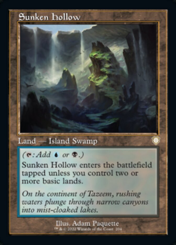 Sunken Hollow (Retro) [The Brothers' War Commander] | Gear Gaming Fayetteville