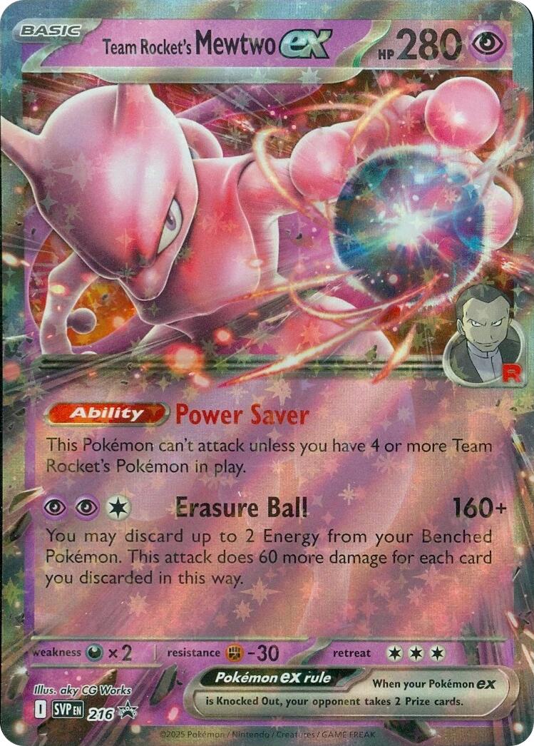 Team Rocket's Mewtwo ex (216) [Scarlet & Violet: Black Star Promos] | Gear Gaming Fayetteville