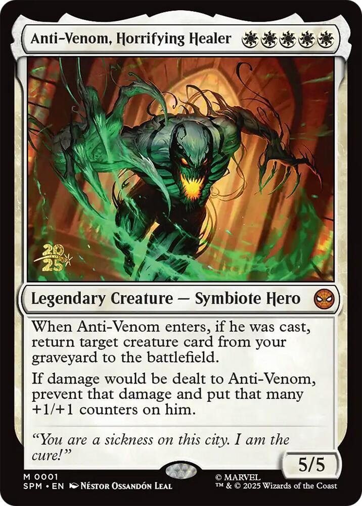 Anti-Venom, Horrifying Healer [Marvel's Spider-Man Prerelease Promos] | Gear Gaming Fayetteville