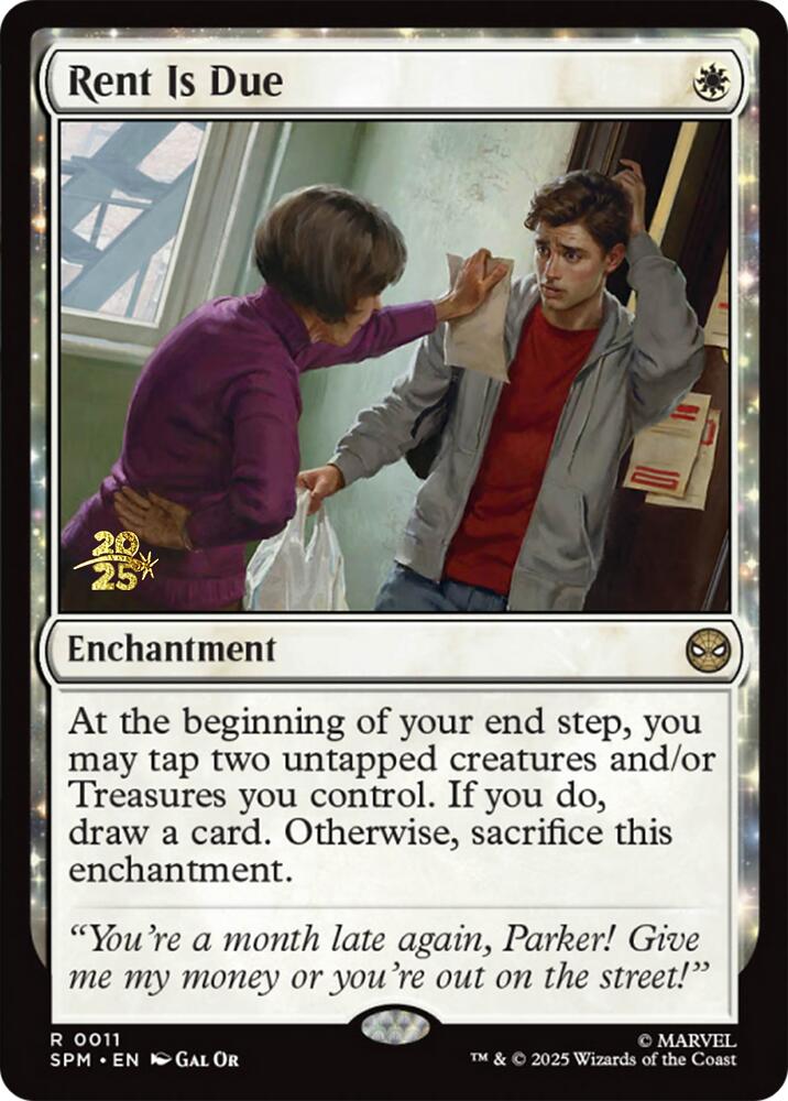 Rent Is Due [Marvel's Spider-Man Prerelease Promos] | Gear Gaming Fayetteville