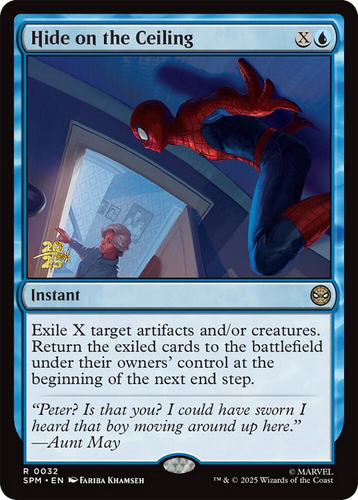 Hide on the Ceiling [Marvel's Spider-Man Prerelease Promos] | Gear Gaming Fayetteville