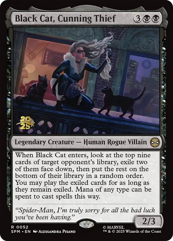 Black Cat, Cunning Thief [Marvel's Spider-Man Prerelease Promos] | Gear Gaming Fayetteville