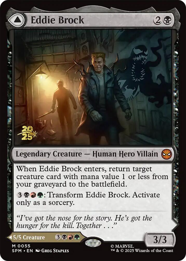 Eddie Brock // Venom, Lethal Protector [Marvel's Spider-Man Prerelease Promos] | Gear Gaming Fayetteville
