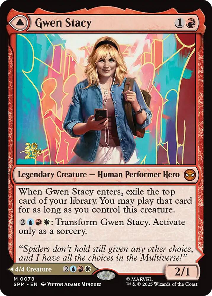 Gwen Stacy // Ghost-Spider [Marvel's Spider-Man Prerelease Promos] | Gear Gaming Fayetteville