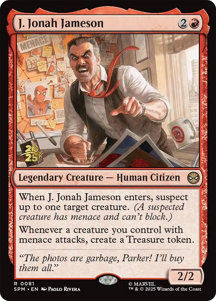 J. Jonah Jameson [Marvel's Spider-Man Prerelease Promos] | Gear Gaming Fayetteville