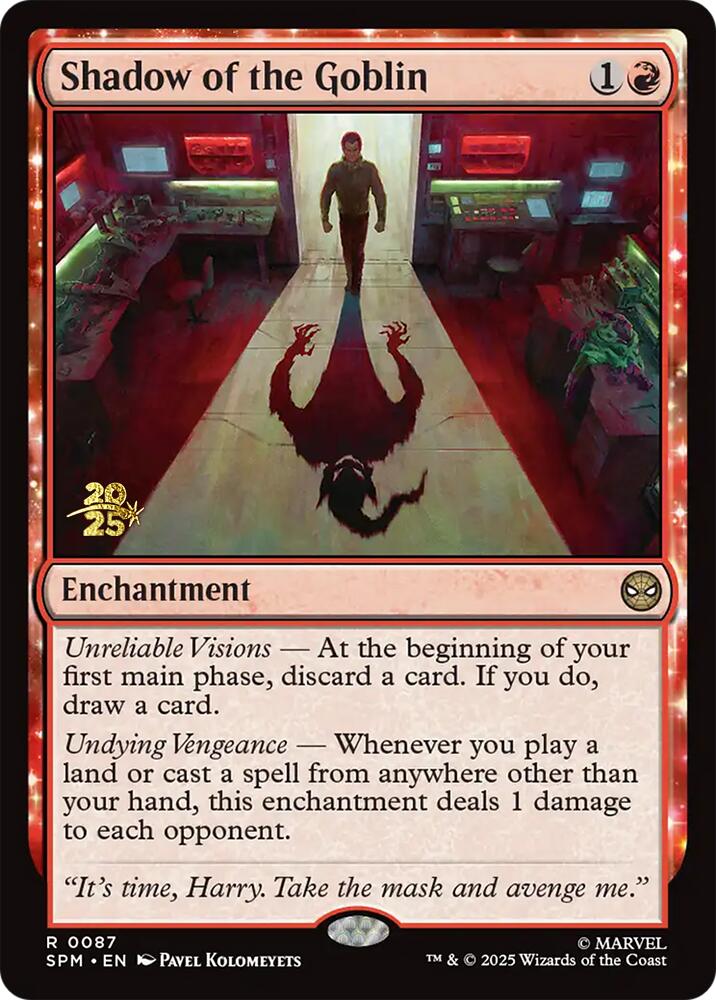 Shadow of the Goblin [Marvel's Spider-Man Prerelease Promos] | Gear Gaming Fayetteville