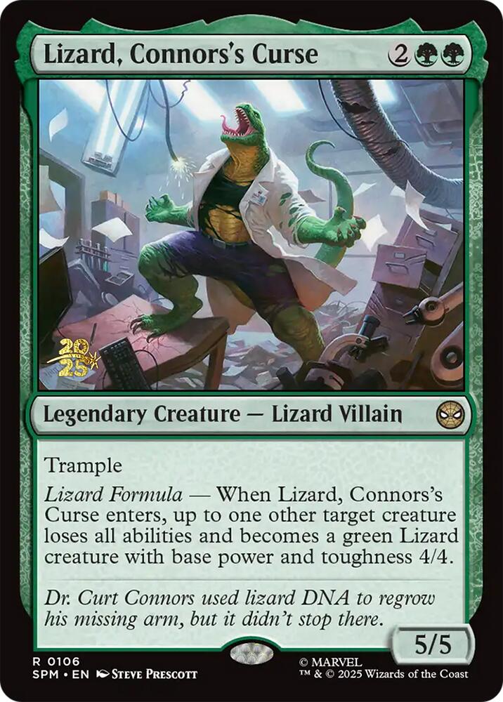 Lizard, Connors's Curse [Marvel's Spider-Man Prerelease Promos] | Gear Gaming Fayetteville