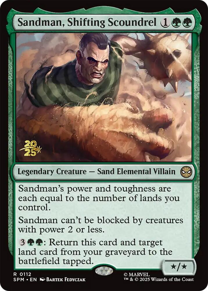Sandman, Shifting Scoundrel [Marvel's Spider-Man Prerelease Promos] | Gear Gaming Fayetteville