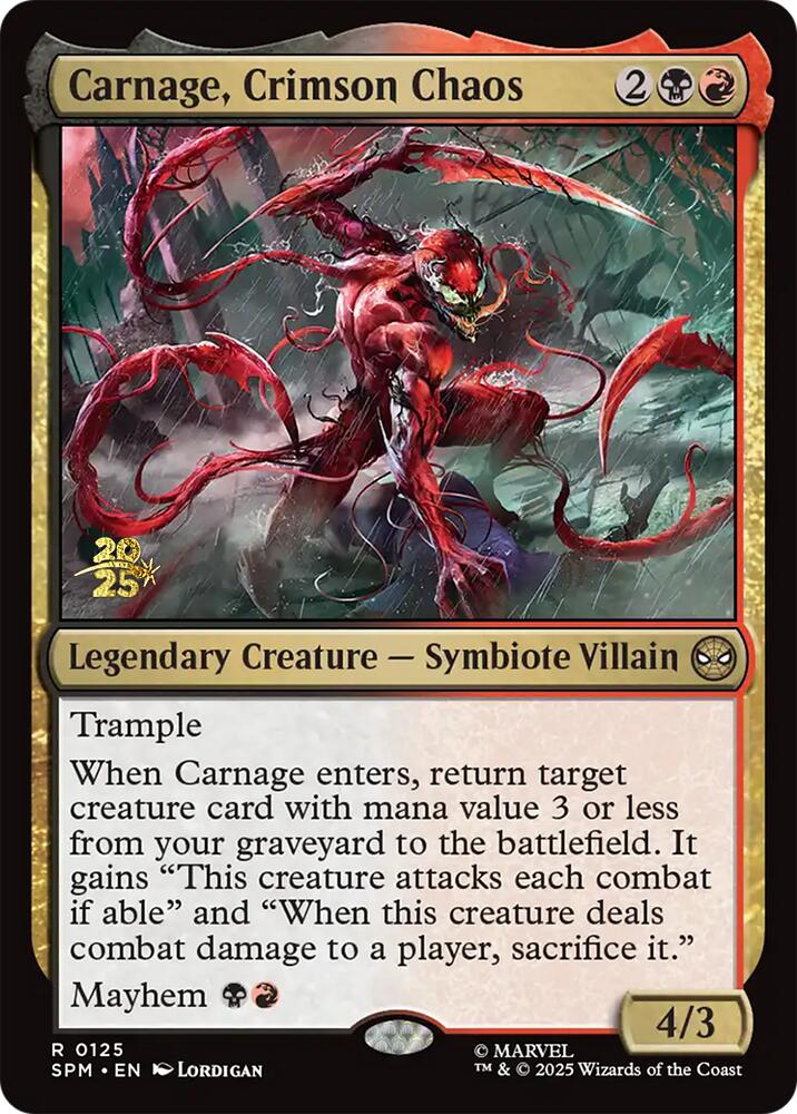 Carnage, Crimson Chaos [Marvel's Spider-Man Prerelease Promos] | Gear Gaming Fayetteville