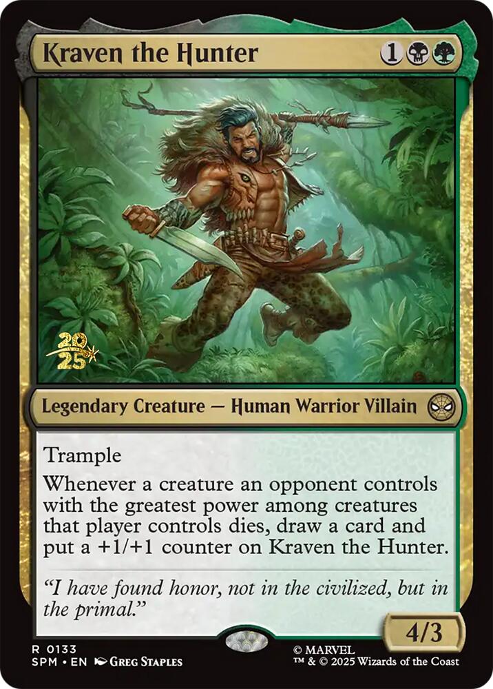 Kraven the Hunter [Marvel's Spider-Man Prerelease Promos] | Gear Gaming Fayetteville