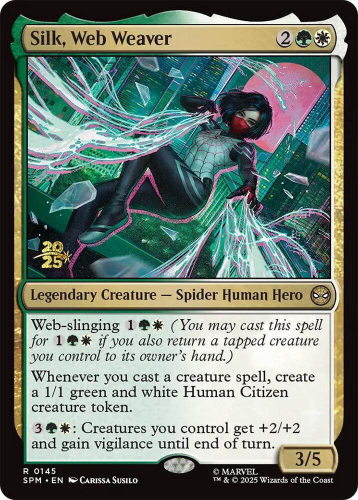 Silk, Web Weaver [Marvel's Spider-Man Prerelease Promos] | Gear Gaming Fayetteville
