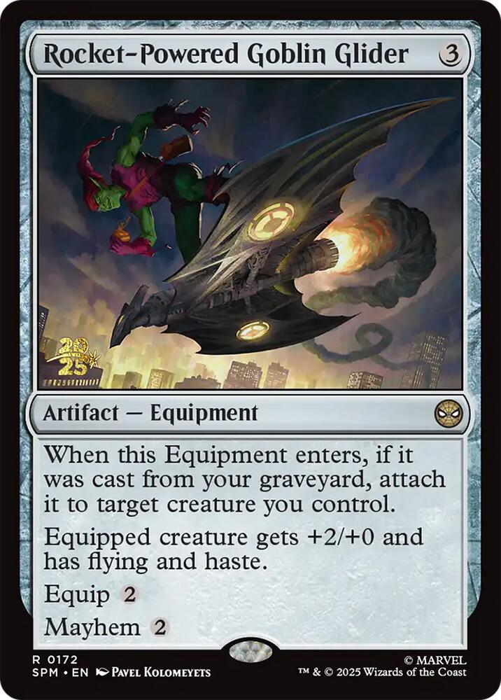 Rocket-Powered Goblin Glider [Marvel's Spider-Man Prerelease Promos] | Gear Gaming Fayetteville