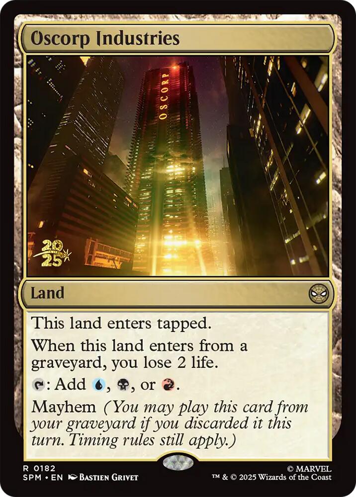 Oscorp Industries [Marvel's Spider-Man Prerelease Promos] | Gear Gaming Fayetteville