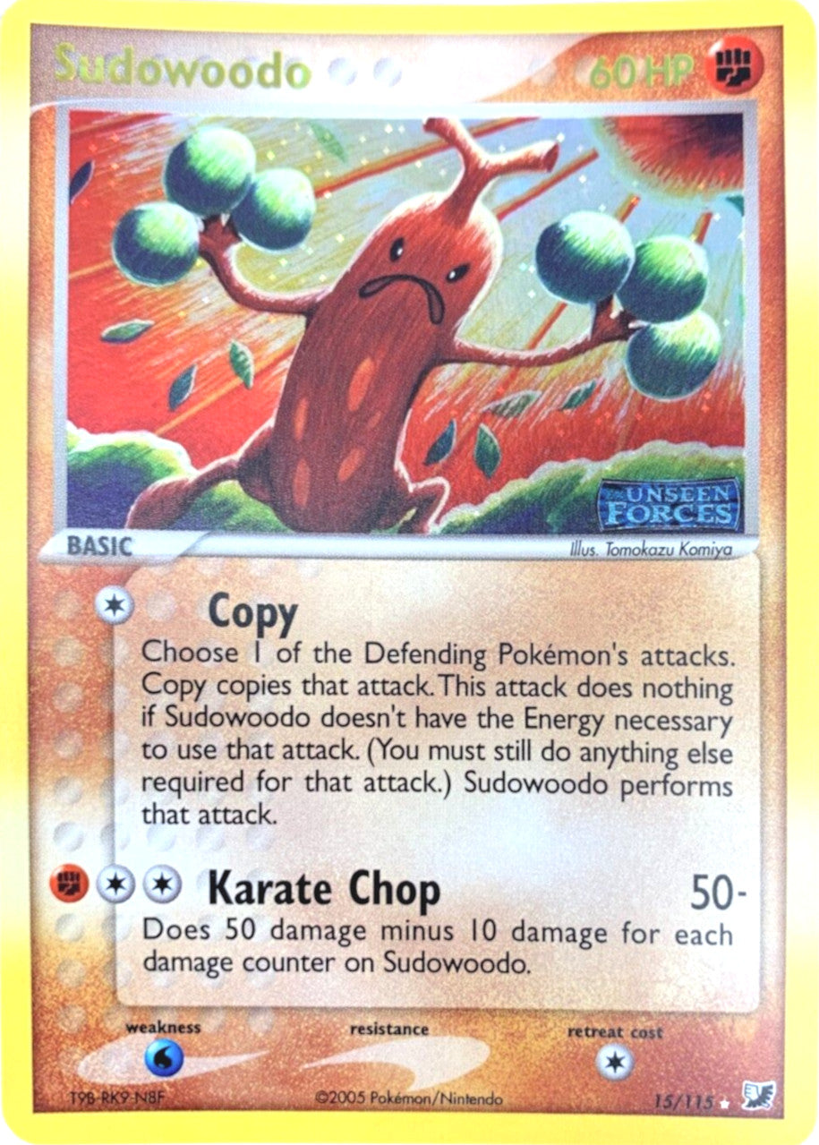 Sudowoodo (15/115) (Stamped) [EX: Unseen Forces] | Gear Gaming Fayetteville