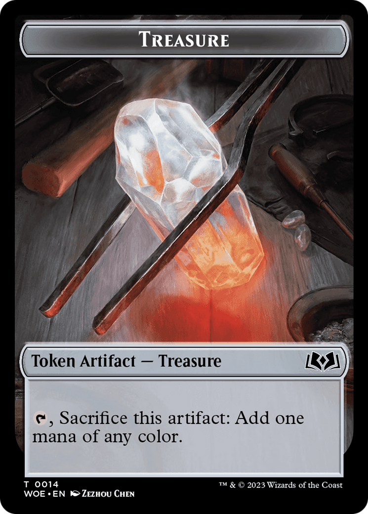 Treasure Token [Wilds of Eldraine Tokens] | Gear Gaming Fayetteville