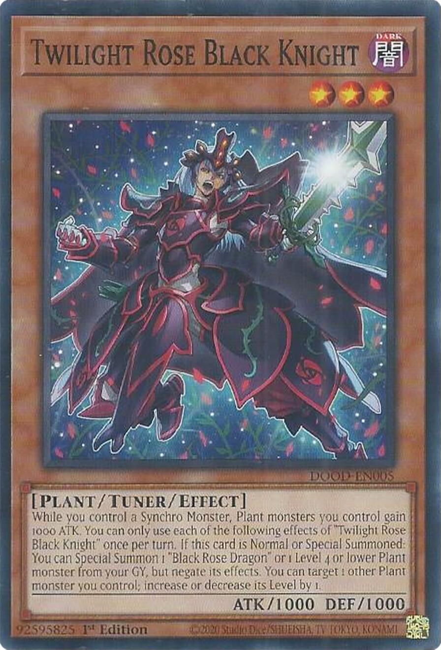 Twilight Rose Black Knight [DOOD-EN005] Common | Gear Gaming Fayetteville
