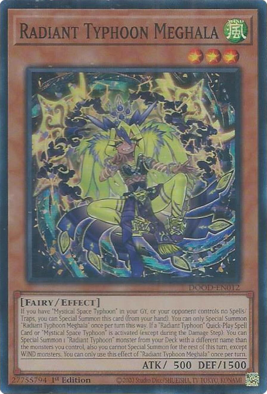 Radiant Typhoon Meghala [DOOD-EN012] Super Rare | Gear Gaming Fayetteville