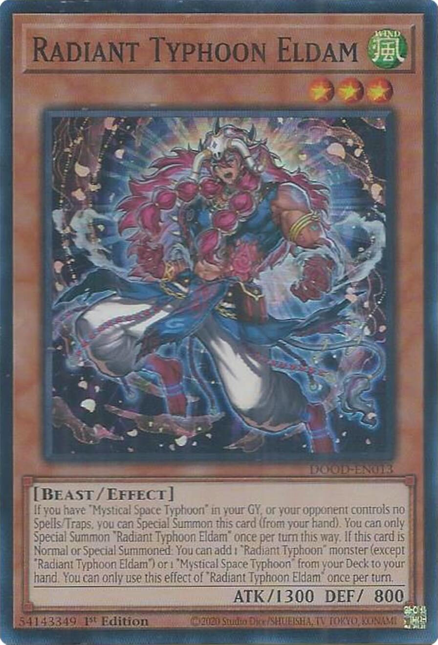 Radiant Typhoon Eldam [DOOD-EN013] Super Rare | Gear Gaming Fayetteville
