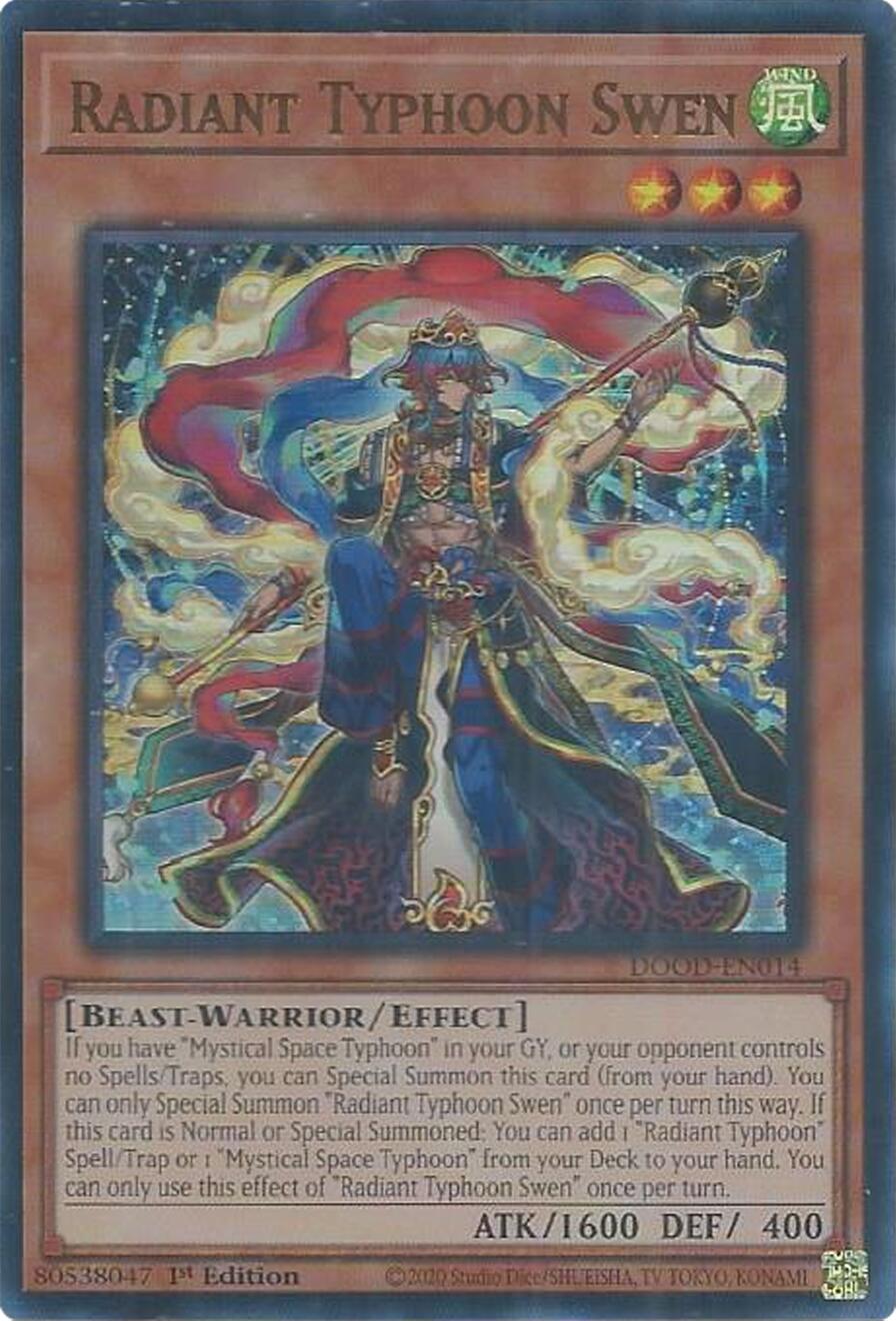 Radiant Typhoon Swen [DOOD-EN014] Ultra Rare | Gear Gaming Fayetteville