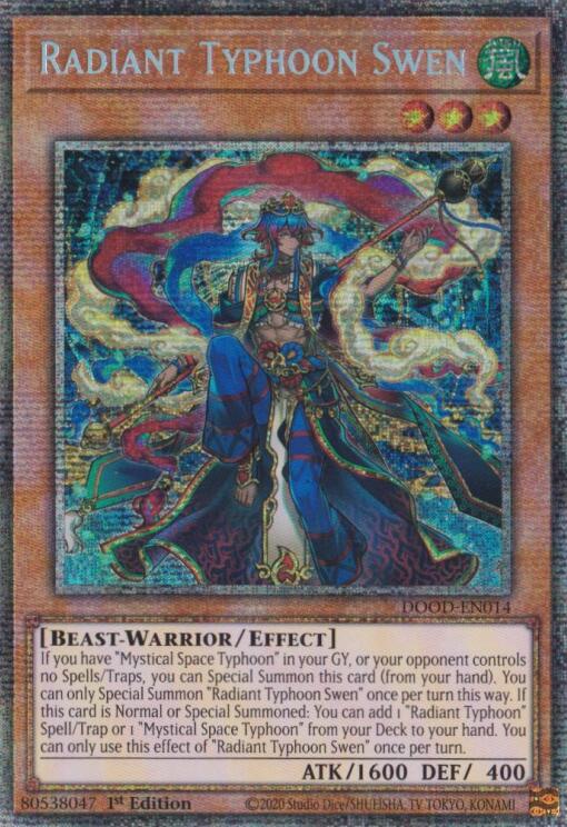 Radiant Typhoon Swen (Starlight Rare) [DOOD-EN014] Starlight Rare | Gear Gaming Fayetteville