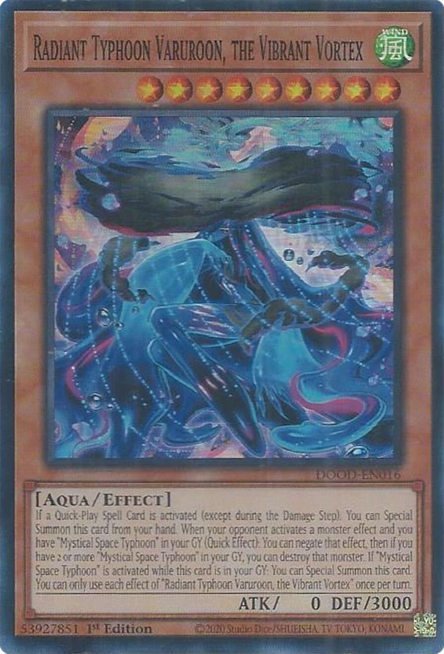 Radiant Typhoon Varuroon, the Vibrant Vortex [DOOD-EN016] Super Rare | Gear Gaming Fayetteville