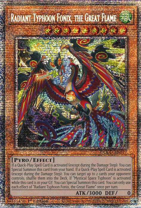 Radiant Typhoon Fonix, the Great Flame (Starlight Rare) [DOOD-EN017] Starlight Rare | Gear Gaming Fayetteville