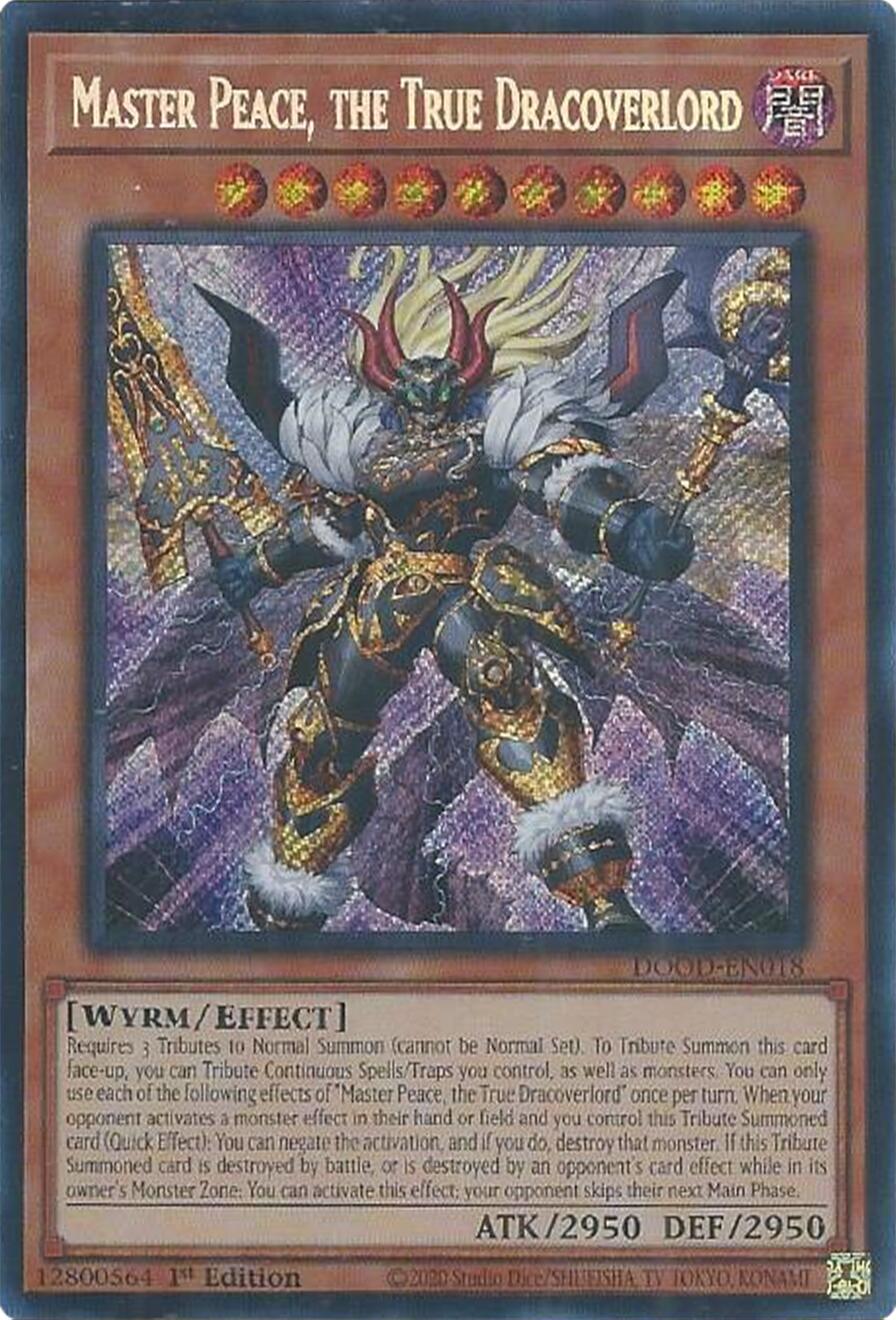Master Peace, the True Dracoverlord [DOOD-EN018] Secret Rare | Gear Gaming Fayetteville