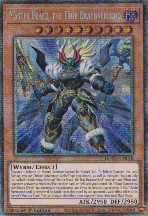 Master Peace, the True Dracoverlord (Starlight Rare) [DOOD-EN018] Starlight Rare | Gear Gaming Fayetteville
