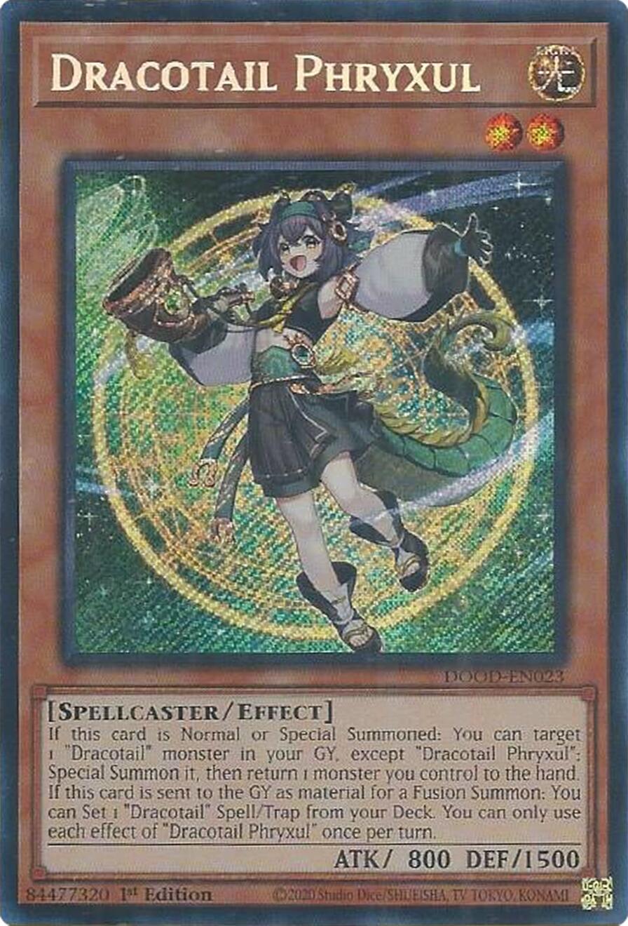Dracotail Phryxul [DOOD-EN023] Secret Rare | Gear Gaming Fayetteville