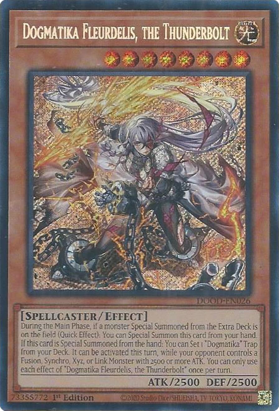 Dogmatika Fleurdelis, the Thunderbolt [DOOD-EN026] Secret Rare | Gear Gaming Fayetteville