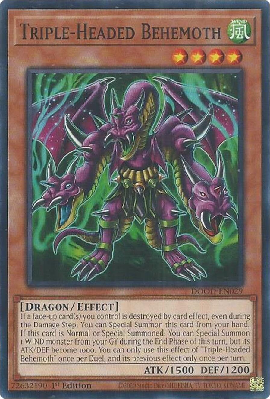 Triple-Headed Behemoth [DOOD-EN029] Common | Gear Gaming Fayetteville