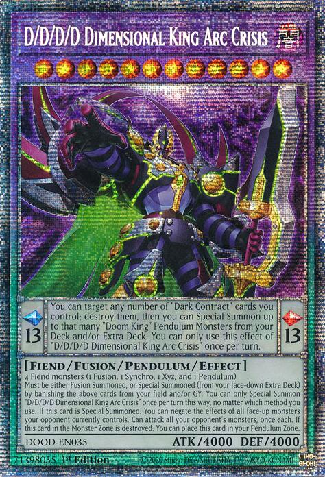 D/D/D/D Dimensional King Arc Crisis (Starlight Rare) [DOOD-EN035] Starlight Rare | Gear Gaming Fayetteville