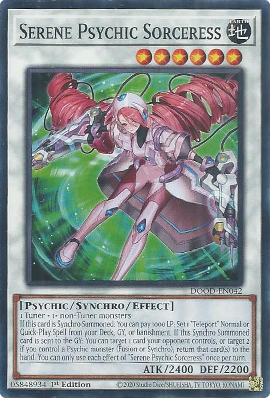 Serene Psychic Sorceress [DOOD-EN042] Common | Gear Gaming Fayetteville