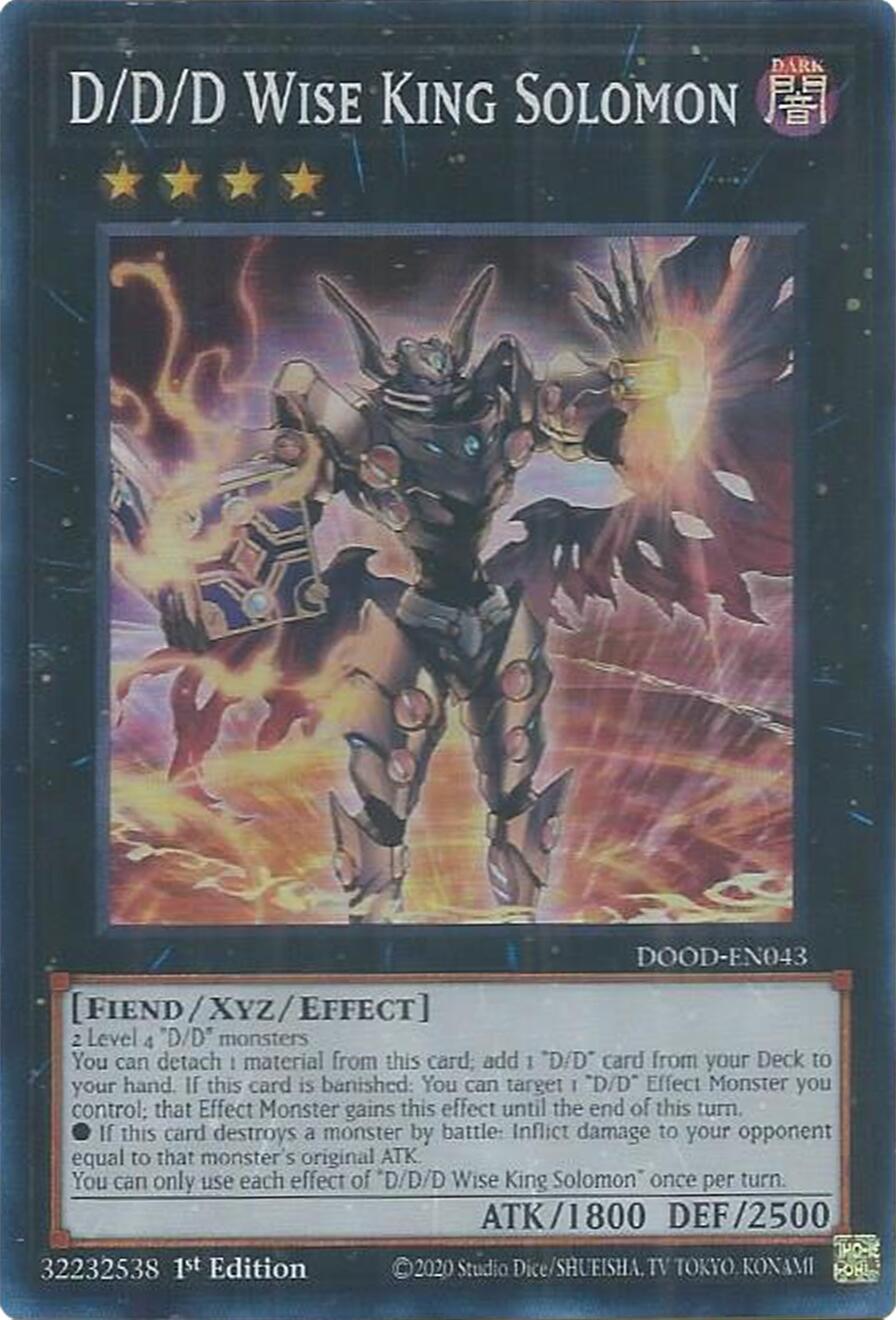 D/D/D Wise King Solomon [DOOD-EN043] Super Rare | Gear Gaming Fayetteville