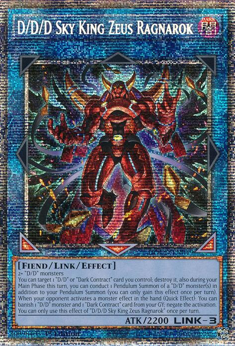 D/D/D Sky King Zeus Ragnarok (Starlight Rare) [DOOD-EN049] Starlight Rare | Gear Gaming Fayetteville