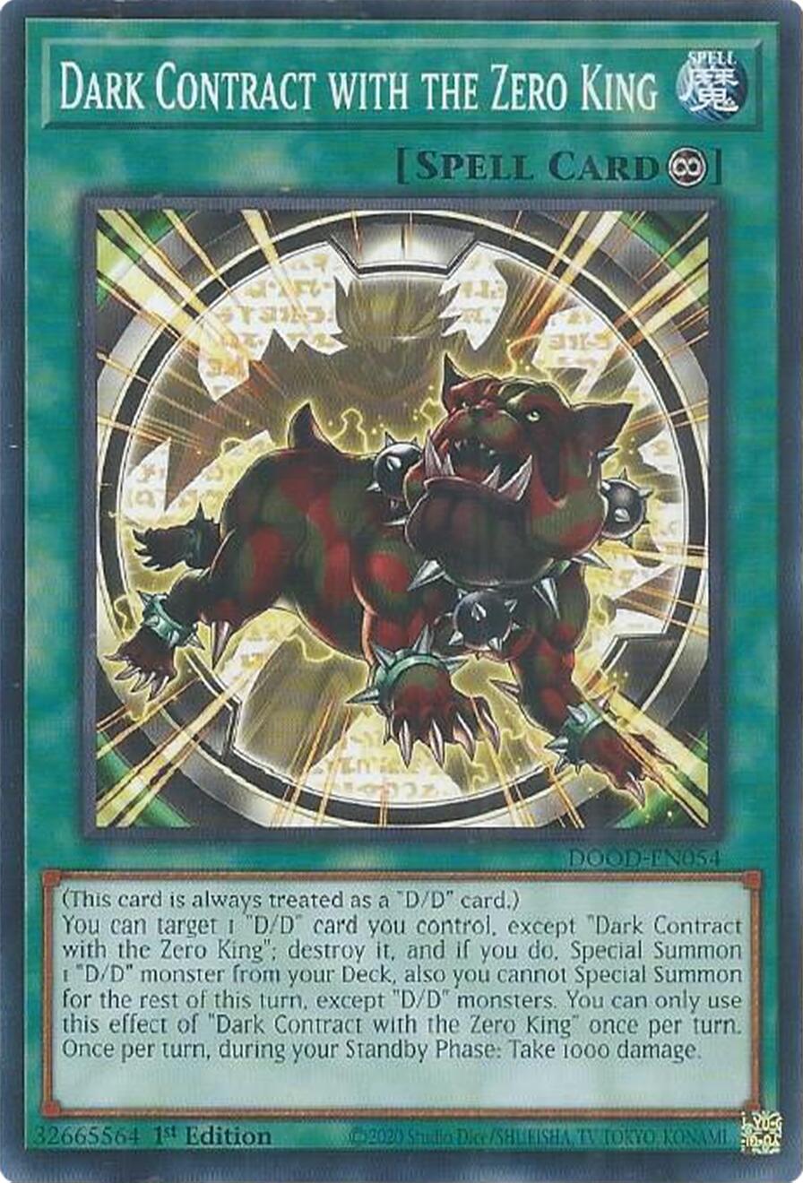 Dark Contract with the Zero King [DOOD-EN054] Common | Gear Gaming Fayetteville