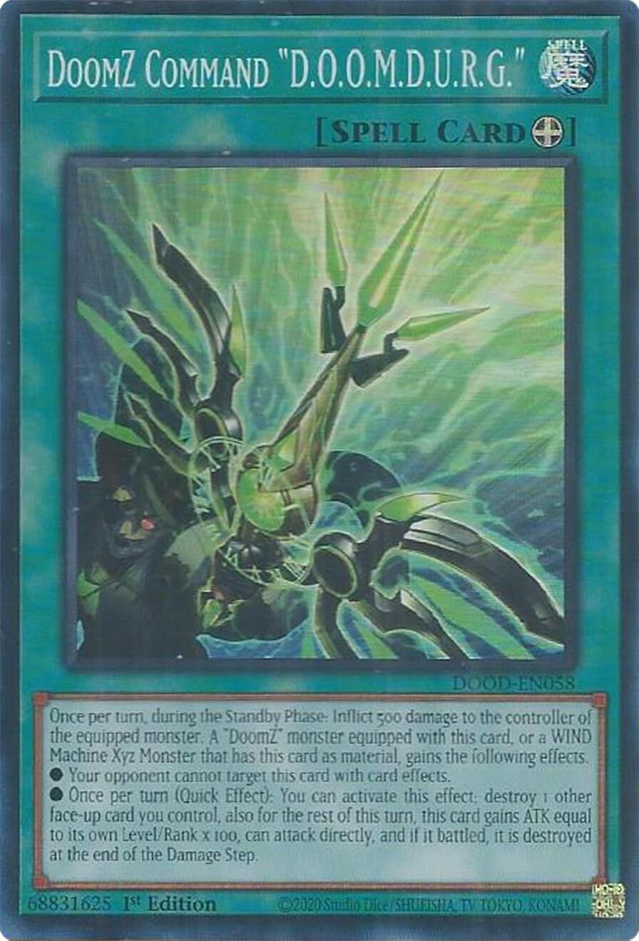 DoomZ Command "D.O.O.M.D.U.R.G." [DOOD-EN058] Super Rare | Gear Gaming Fayetteville