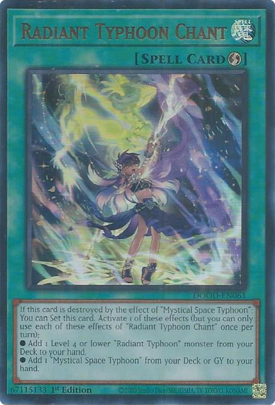 Radiant Typhoon Chant [DOOD-EN061] Ultra Rare | Gear Gaming Fayetteville
