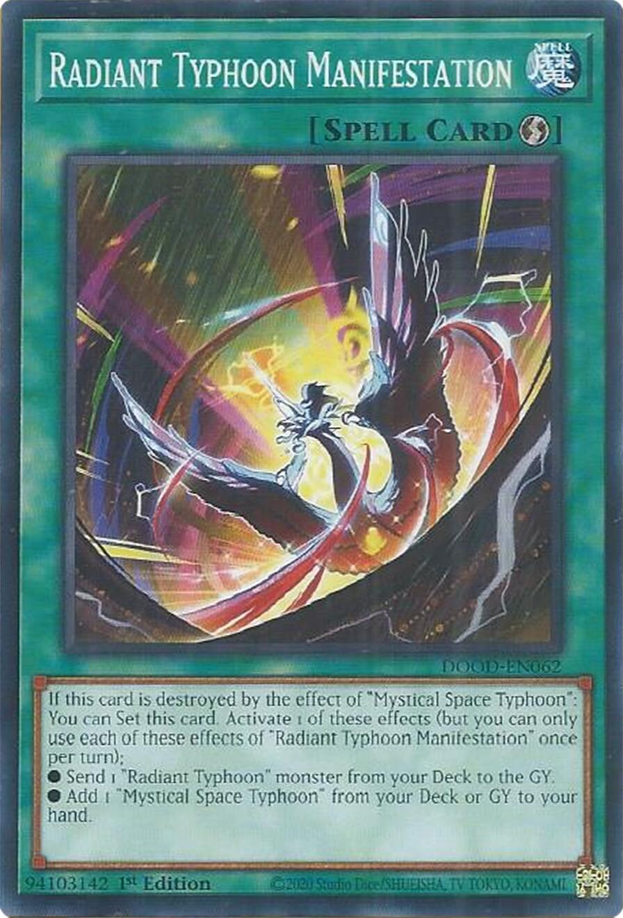 Radiant Typhoon Manifestation [DOOD-EN062] Common | Gear Gaming Fayetteville