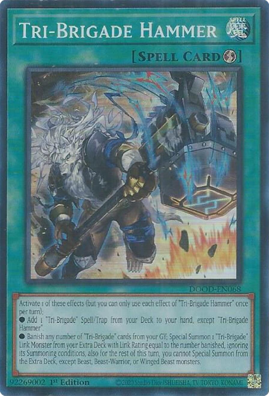 Tri-Brigade Hammer [DOOD-EN068] Super Rare | Gear Gaming Fayetteville