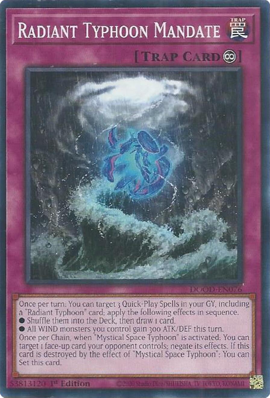 Radiant Typhoon Mandate [DOOD-EN076] Common | Gear Gaming Fayetteville