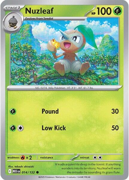 Nuzleaf (014/132) [Mega Evolutions: Base Set] | Gear Gaming Fayetteville