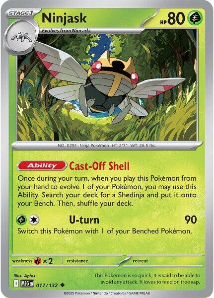 Ninjask (017/132) [Mega Evolutions: Base Set] | Gear Gaming Fayetteville