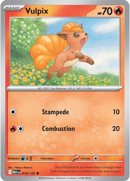 Vulpix (019/132) [Mega Evolution: Base Set] | Gear Gaming Fayetteville